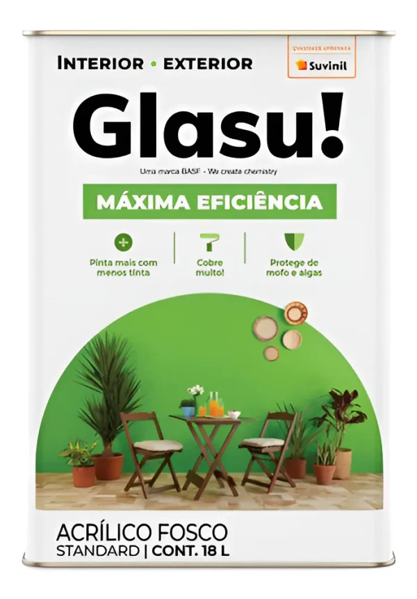 Tinta externa Maxima Eficien Br Gelo Cromio Papel Picado Glasu Suvinil